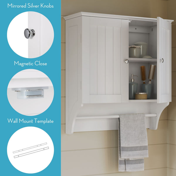 Ashland Two Door Wall Cabinet – RiverRidge® Home