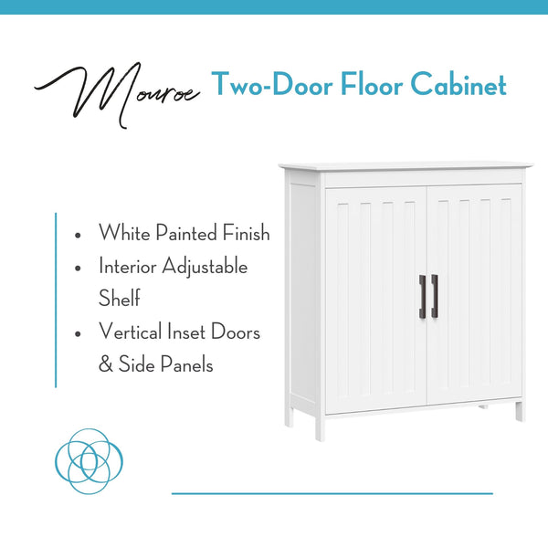 ロメロブリット　セラミックハートクリーム&シュガーセットwithトレイ Monroe Two-Door Floor Cabinet – RiverRidge® Home