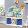 Kids Bookrack with Three Cubbies