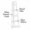 Kids 5-Tier Corner Ladder Shelf