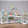 Kids 2-Tier Ladder Wall Shelf with Hooks