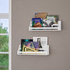 Kids Book Nook Wall Bookshelf - White (2 Pack)