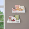 Kids Book Nook Wall Bookshelf - White (2 Pack)