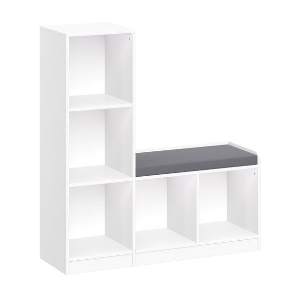 RiverRidge Kids 02-144 6-Cubby 3-Shelf Corner Cabinet, White