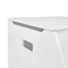 Kids Toy Storage Box with Front Bookrack - White