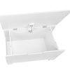 Kids Toy Storage Box with Bookracks - White