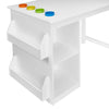 Kids Art Activity Table with Storage - White