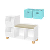 Kids Catch-All Multi-Cubby Storage Bench