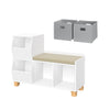 Kids Catch-All Multi-Cubby Storage Bench
