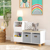 Kids Catch-All Multi-Cubby Storage Bench