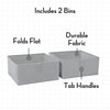 PPNW Half Size Kids 2pc Storage Bin Set
