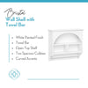 Bristol Wall Shelf with Towel Bar