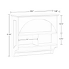 Bristol Wall Shelf with Towel Bar