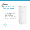 Geneva Slim Cabinet with Layered Door and Drawer