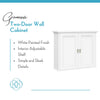 Geneva Two-Door Wall Cabinet with Layered Doors