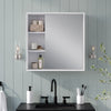 Wall Cabinet with Mirror and 3 Side Shelves