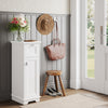 Entryway Slim Cabinet with Layered Door and Drawer