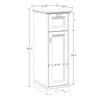 Entryway Slim Cabinet with Layered Door and Drawer