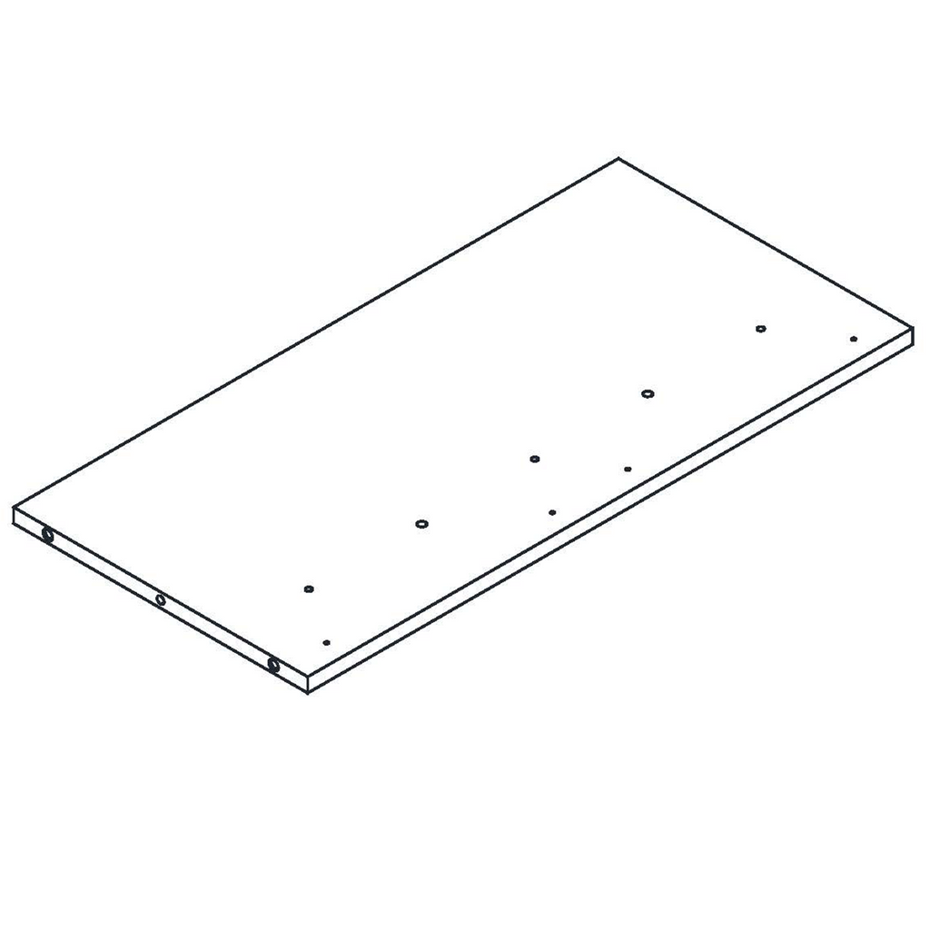Kids Wall Book Shelf with 2 Art Bars - Part 1 - Back Board