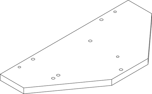 Kids Catch-All Wall Shelf with Bookrack and Hooks - Part 01 - Left Side Panel