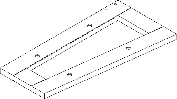 Amery 2-Tier Ladder Wall Shelf with Hooks - Part 01 - Left Side Frame