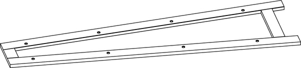 Amery 4-Tier 13in Ladder Shelf with Toy Organizer - Part 01 - Left Side Frame