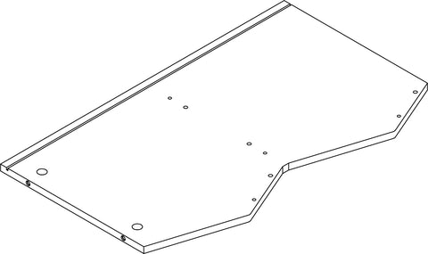 Kids Catch-All Multi-Cubby Storage Bench - Part 02 - Left Side Panel