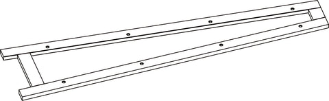 Amery 4-Tier 24in Ladder Shelf with Toy Organizer - Part 02 - Right Side Frame