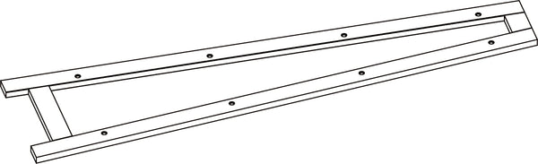 Amery 4-Tier 24in Ladder Shelf with Toy Organizer - Part 02 - Right Side Frame