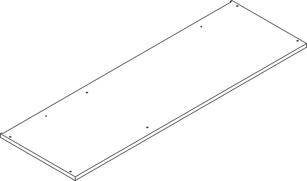 Kids Horizontal Bookcase with Cubbies - Part 03 - Top Board