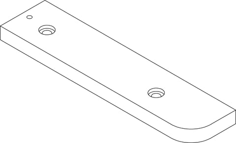 Amery 2-Tier Ladder Wall Shelf with Hooks - Part 04 - Top Shelf Left Rail Board