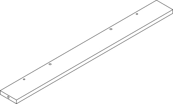 Kids Catch-All Wall Shelf with Bookrack and Hooks - Part 05 - Front Rail Board