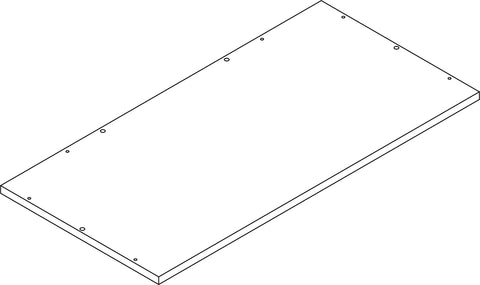 Amery 4-Tier 24in Ladder Shelf with Toy Organizer - Part 05 - Bottom Board