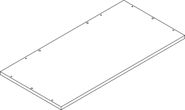 Kids 4-Tier 24in Ladder Shelf with Toy Organizer - Part 05 - Bottom Board