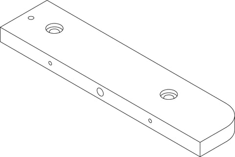 Amery 2-Tier Ladder Wall Shelf with Hooks - Part 05 - Top Shelf Right Rail Board