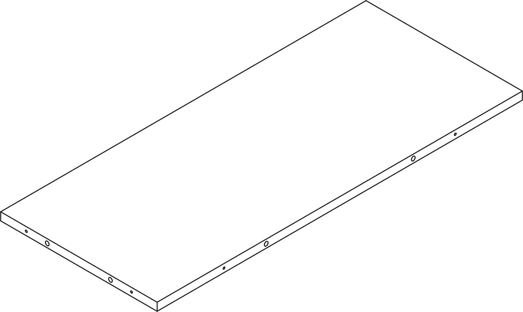 Amery 4-Tier 24in Ladder Shelf with Toy Organizer - Part 06 - Rear Board