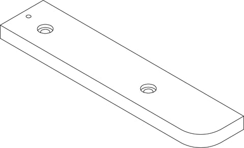 Kids 4-Tier 24in Ladder Shelf with Toy Organizer - Part 08 - Top Shelf Left Rail Board