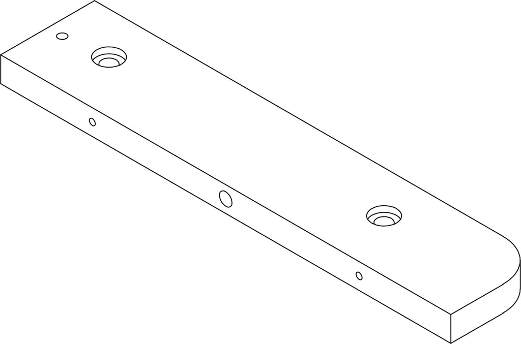 Amery 2-Tier Ladder Wall Shelf with Hooks - Part 08 - Bottom Shelf Right Rail Board