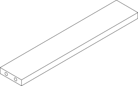 Kids 5 Cubby Storage Bench - Part 9 - Left Lower Rail