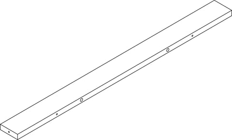 Kids 4-Tier 24in Ladder Shelf with Toy Organizer - Part 10 - Rear Rail Board