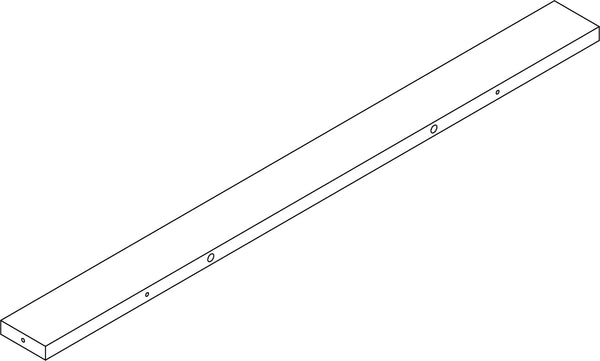 Kids 4-Tier 24in Ladder Shelf with Toy Organizer - Part 10 - Rear Rail Board