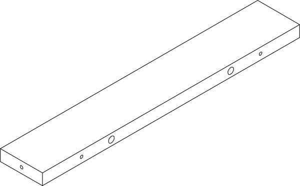 Kids 4-Tier 13in Ladder Shelf with Toy Organizer - Part 10 - Rear Rail Board