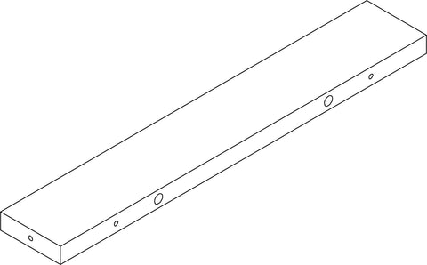 Amery 4-Tier 13in Ladder Shelf with Toy Organizer - Part 10 - Rear Rail Board