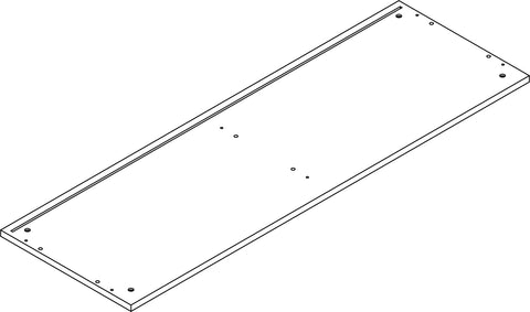 Kids Catch-All Multi-Cubby 35in Toy Organizer with Bookrack - Part 10 - Bottom Board
