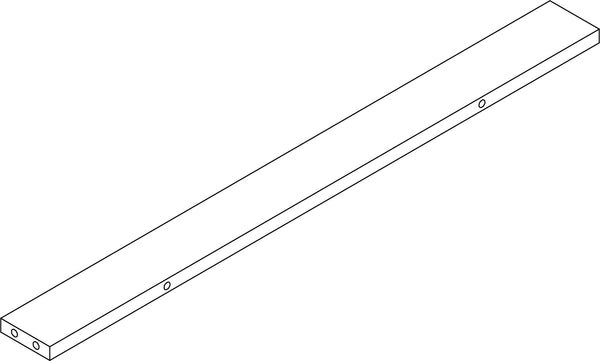 Kids 5 Cubby Storage Bench - Part 10 - Right Lower Rail