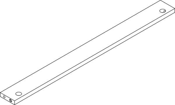 Kids 5 Cubby Storage Bench - Part 11 - Back Rail