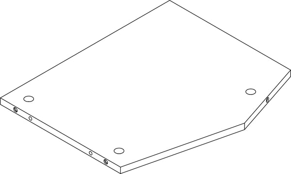 Kids Catch-All Multi-Cubby 35in Toy Organizer with Bookrack - Part 12 - Lower Divider Board