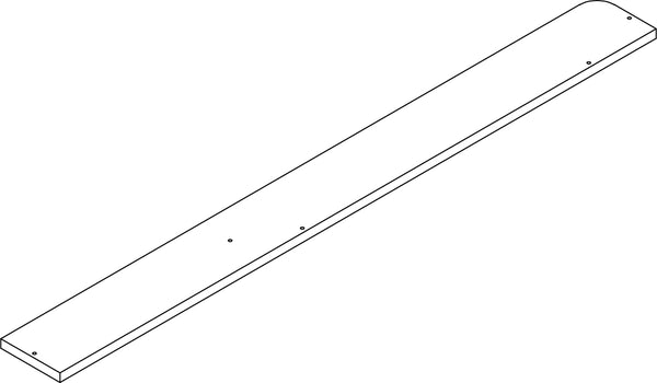 Kids Catch-All Multi-Cubby Storage Bench - Part 12 - Back Rail