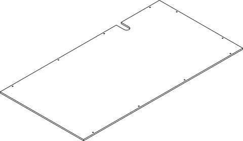 Kids 5 Cubby Storage Bench - Part 14 - Right Back Board