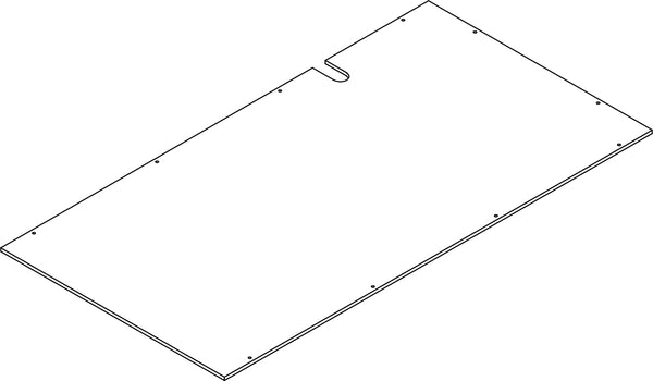 Kids 5 Cubby Storage Bench - Part 14 - Right Back Board